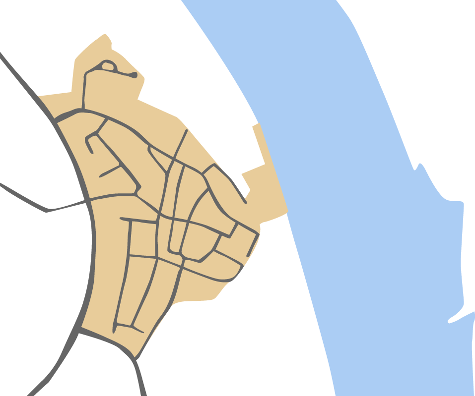 Karte: Grieth - Hansestadt am Niederrhein